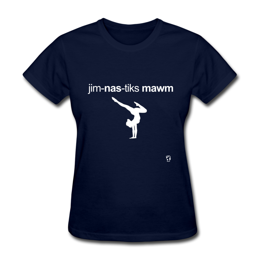 Gymnastic's Mom T-Shirt - navy