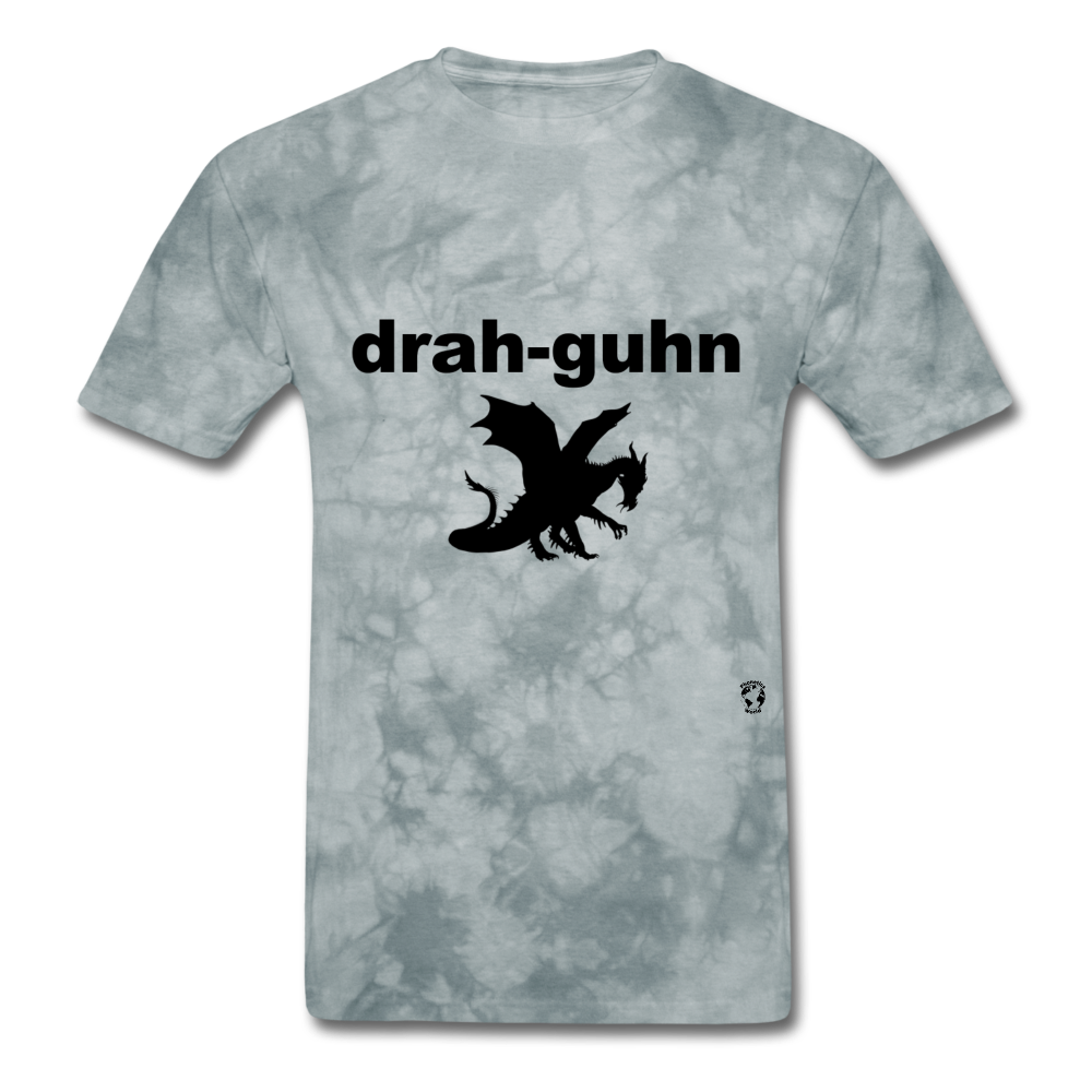Dragon T-Shirt - grey tie dye