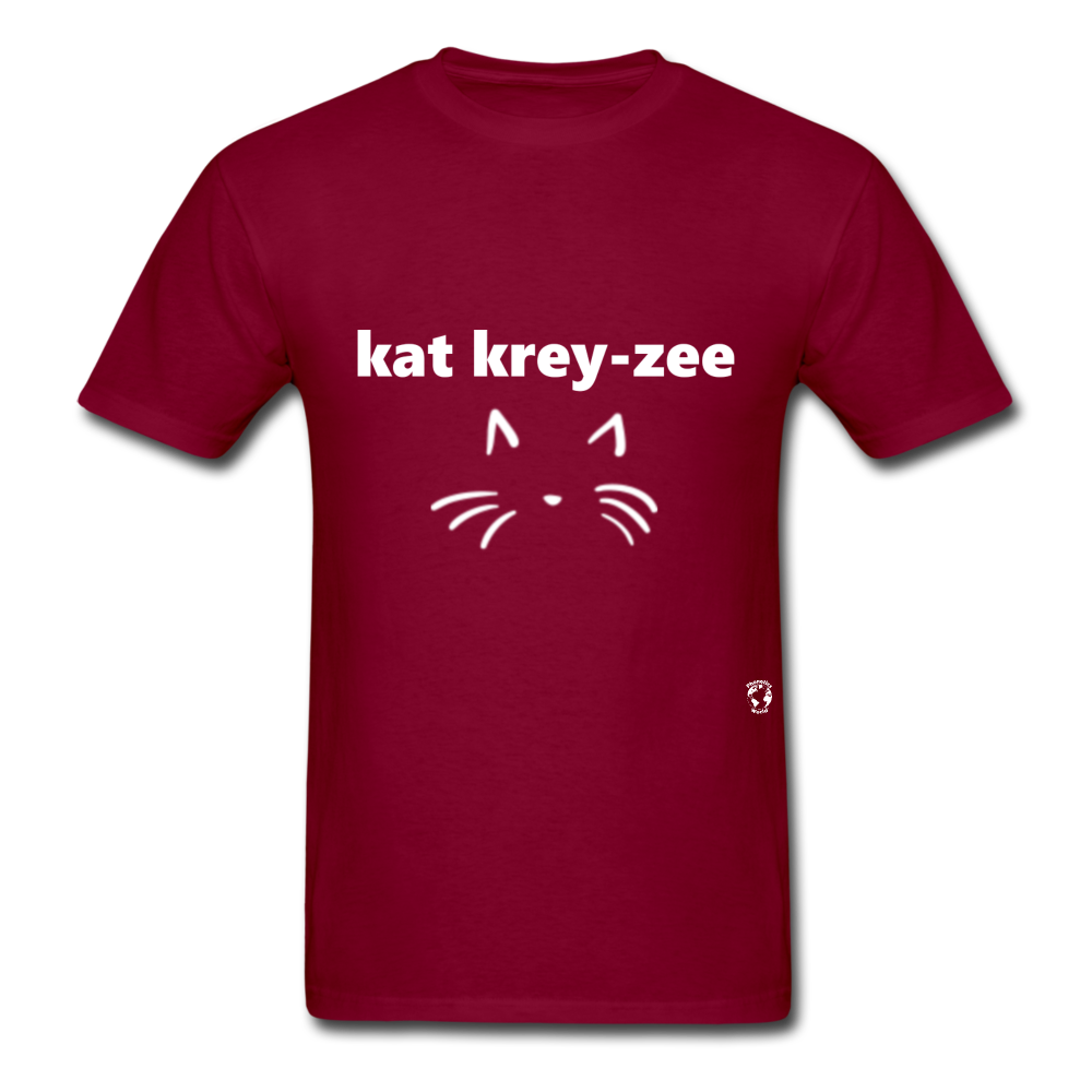 Cat Crazy T-Shirt - burgundy