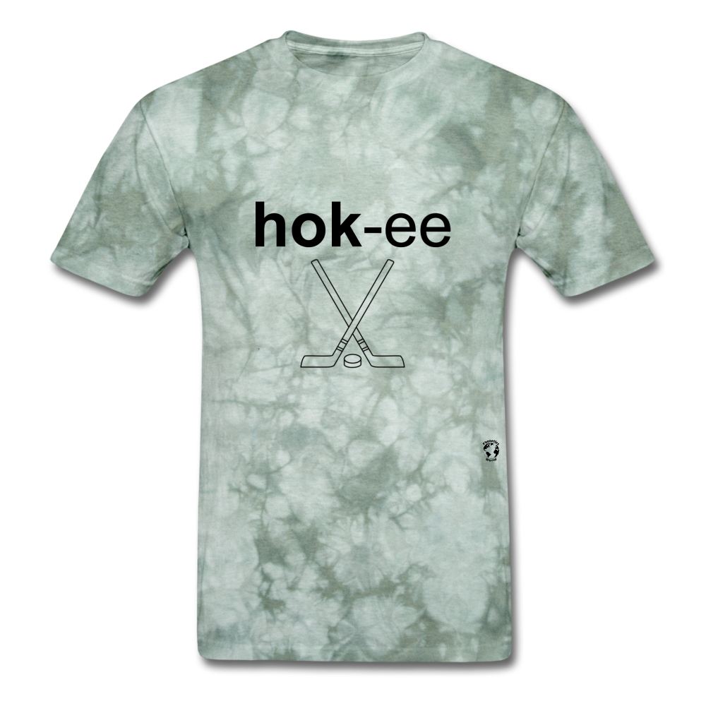 Hockey T-Shirt - military green tie dye
