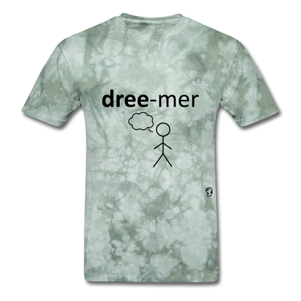 Dreamer T-Shirt - military green tie dye