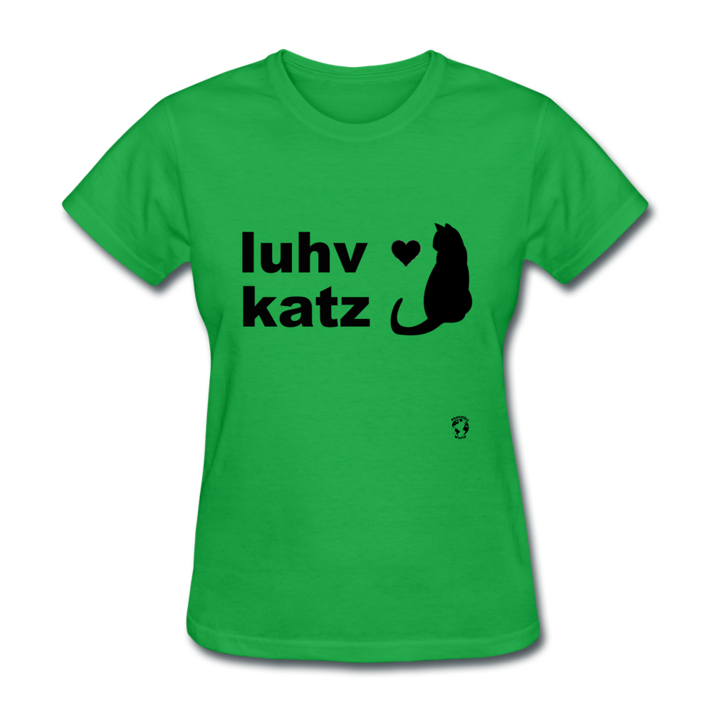 Love Cats T-Shirt - bright green
