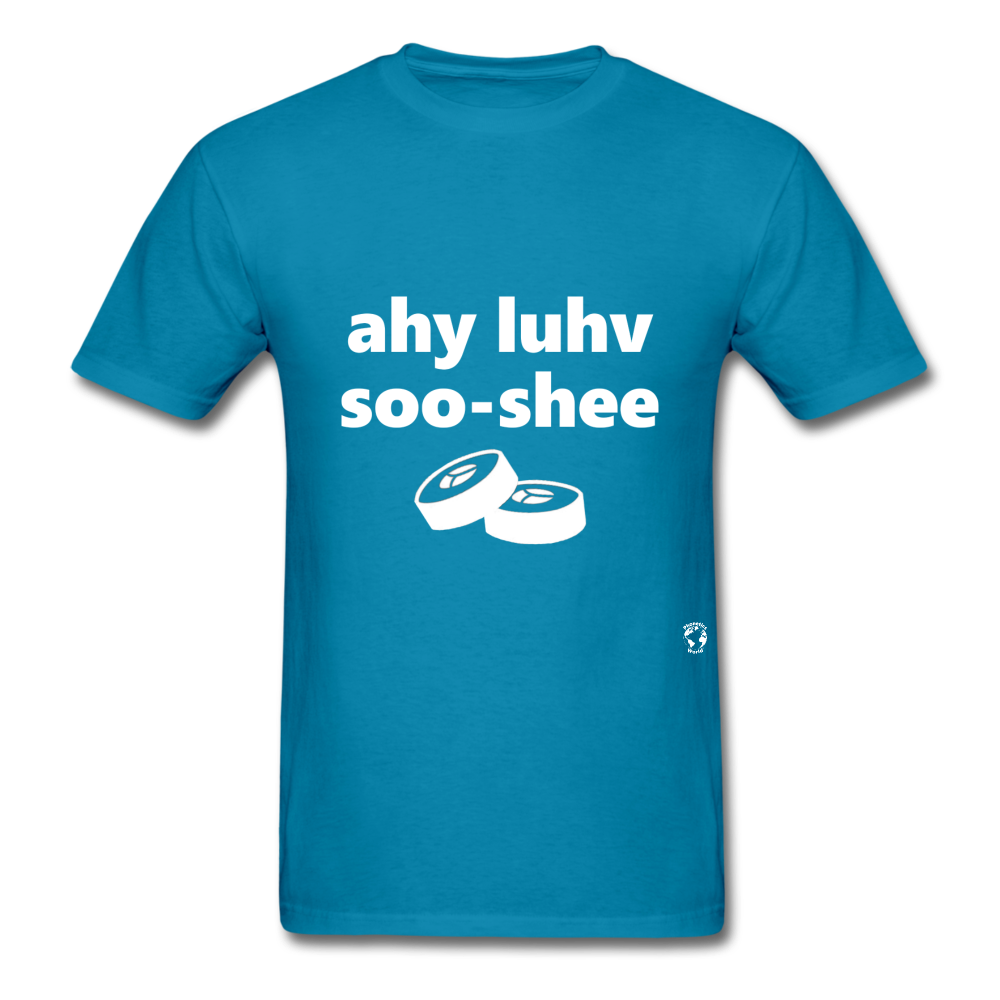 I Love Sushi T-Shirt - turquoise