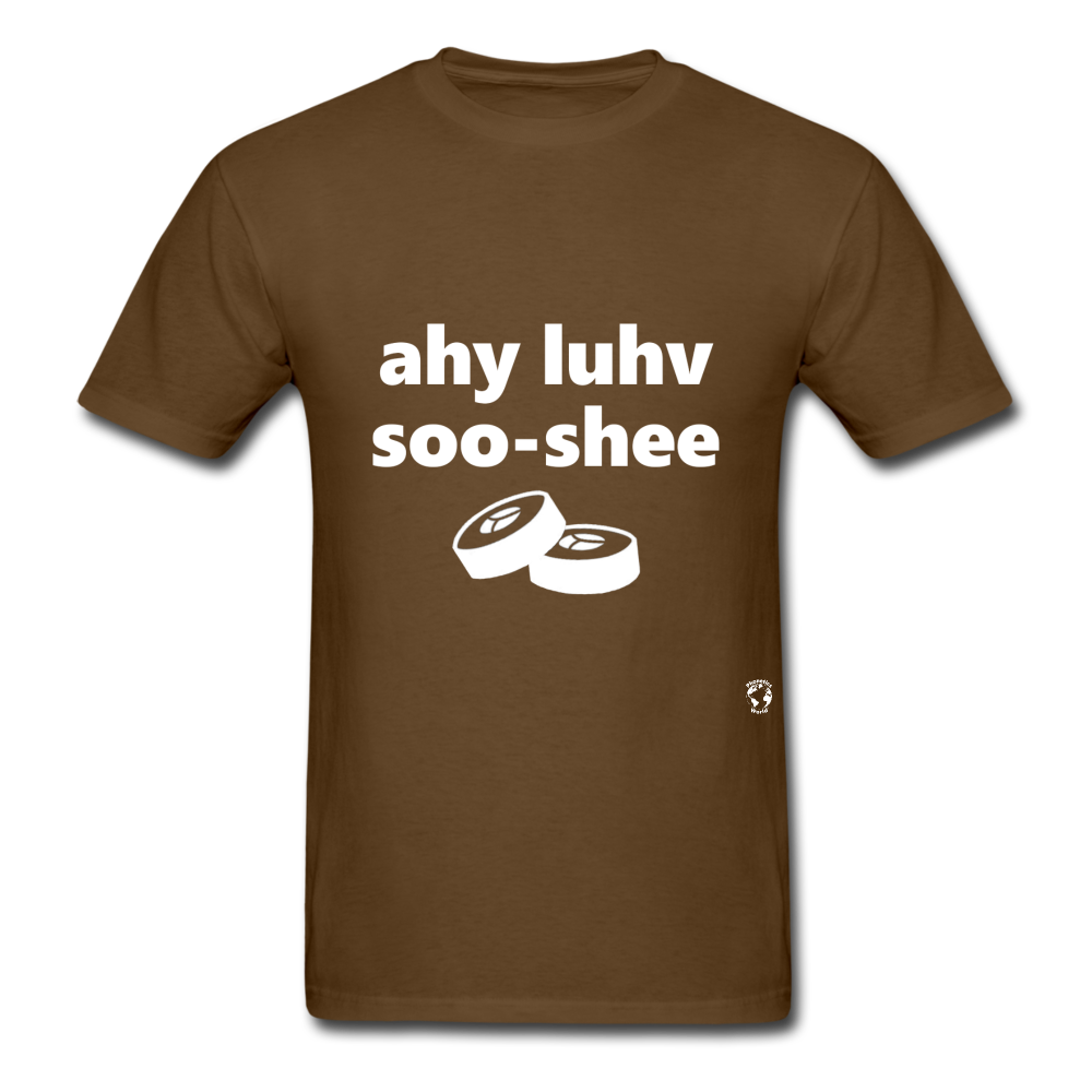 I Love Sushi T-Shirt - brown