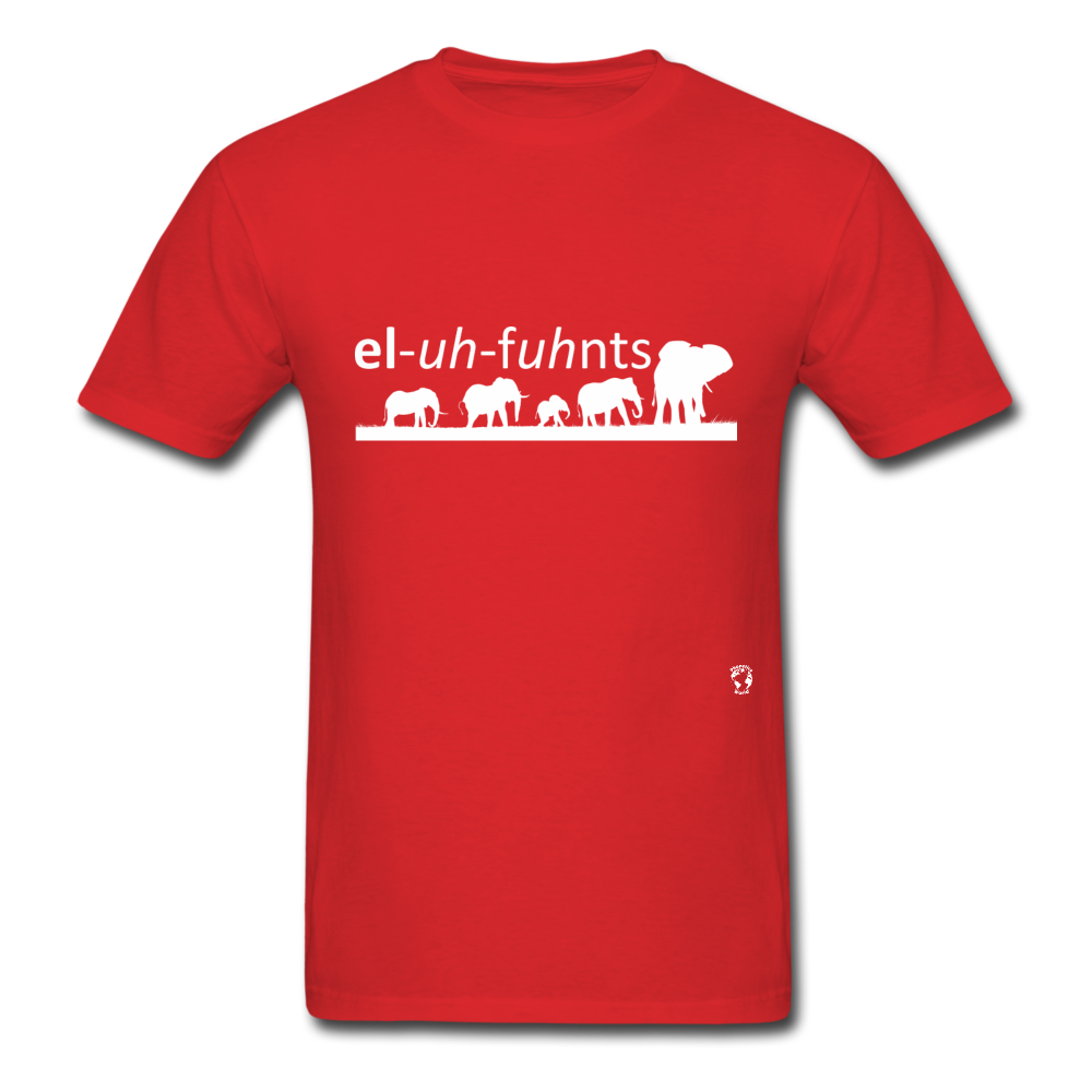 Elephants T-shirt - red