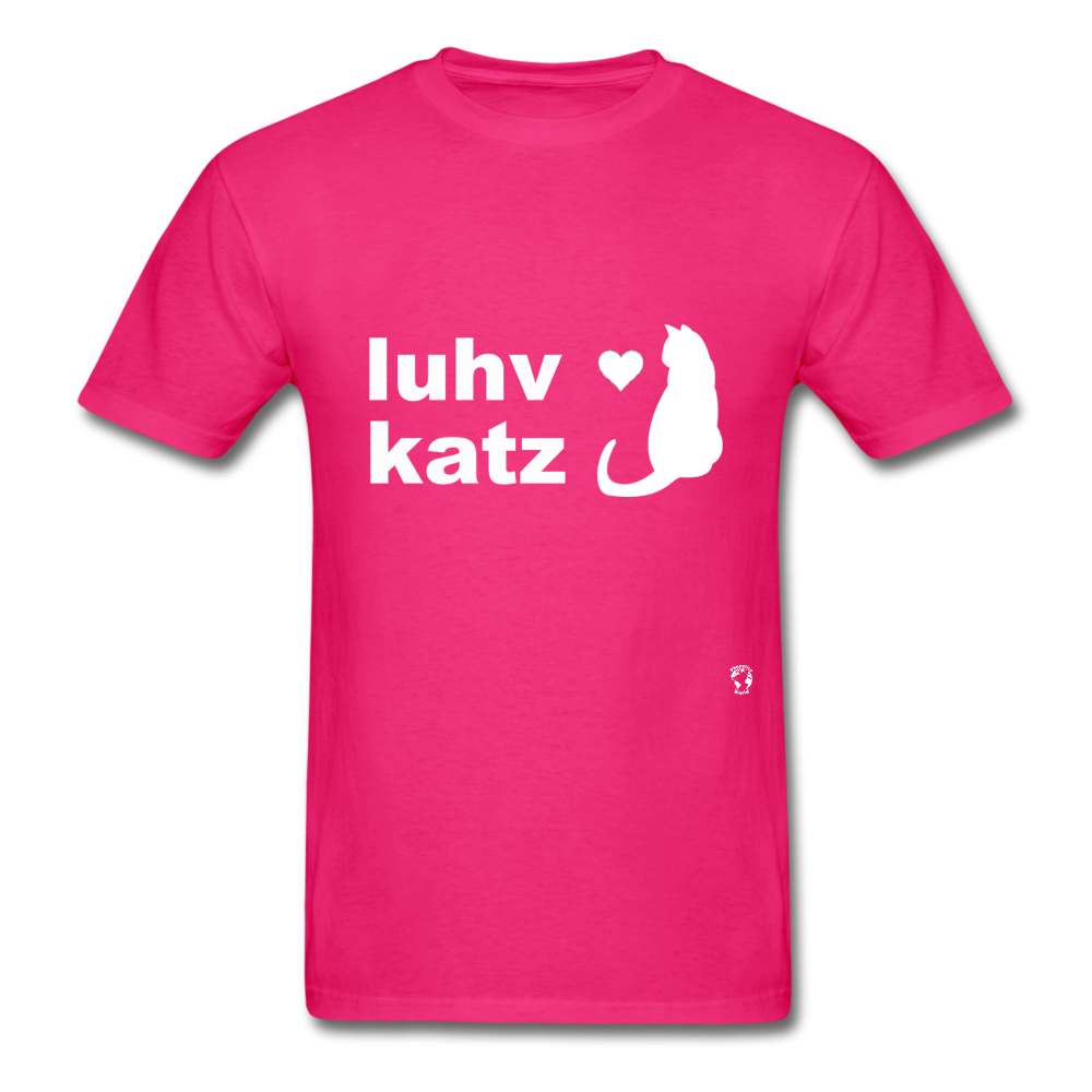 Love Cats T-Shirt - fuchsia