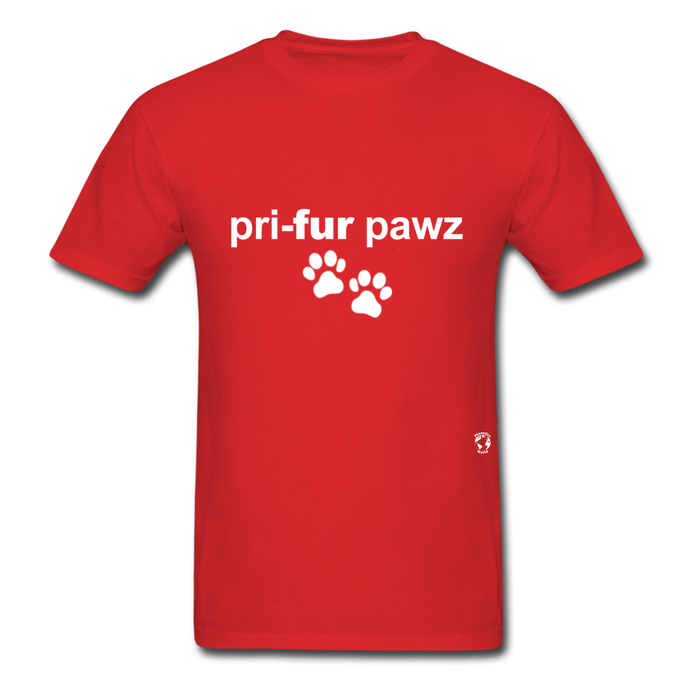 Prefer Paws T-Shirt - red