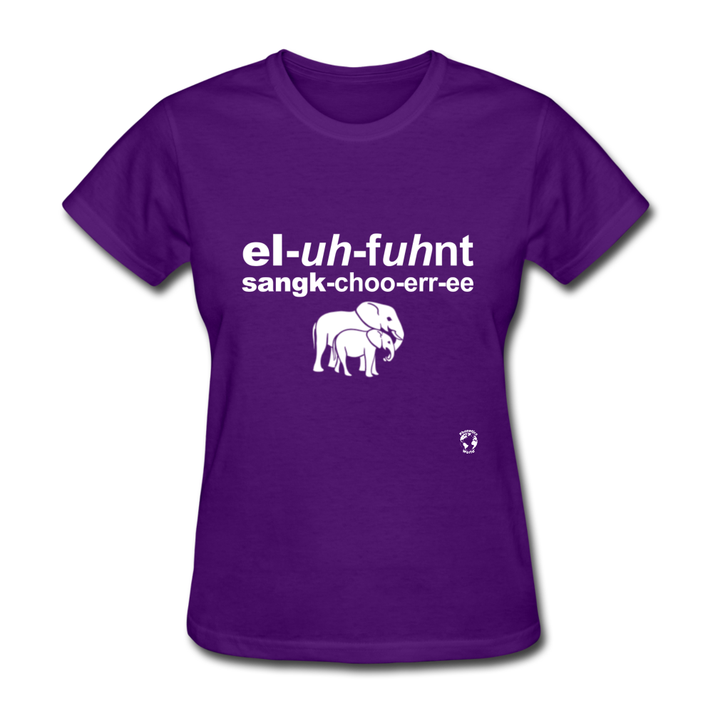 Elephant Sanctuary T-Shirt - purple