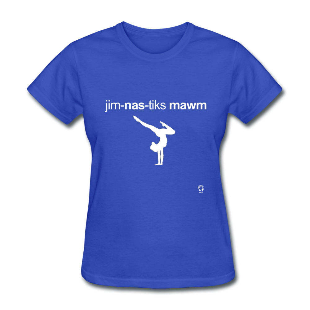 Gymnastic's Mom T-Shirt - royal blue