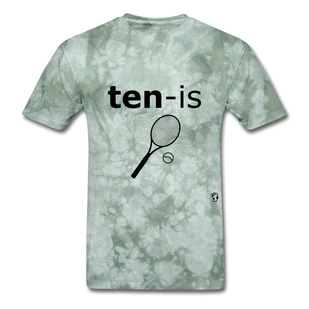 Tennis T-Shirt - military green tie dye