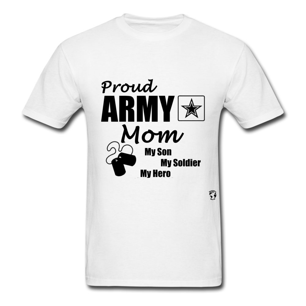 Proud Army Mom T-Shirt - white