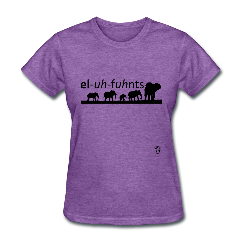 Elephants T-Shirt - purple heather