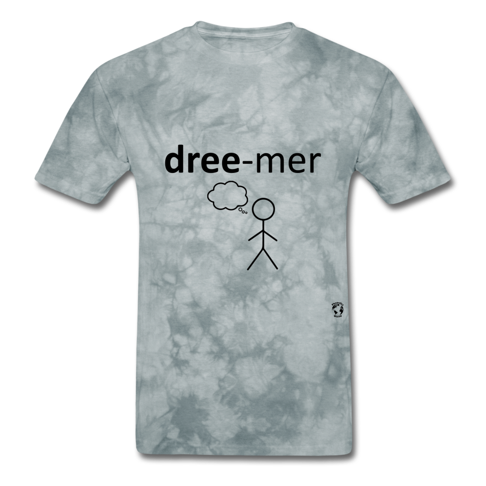 Dreamer T-Shirt - grey tie dye