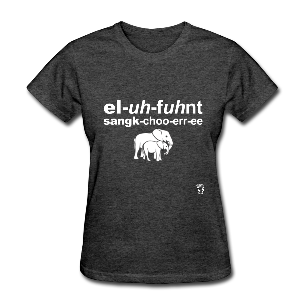 Elephant Sanctuary T-Shirt - heather black