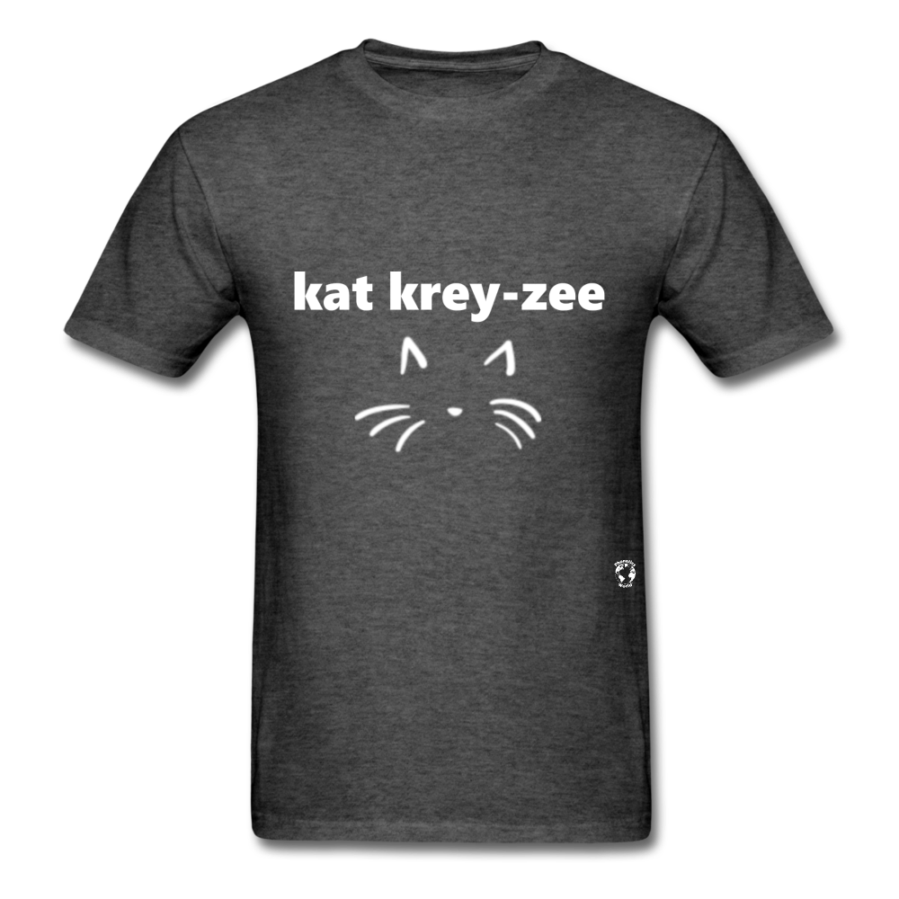 Cat Crazy T-Shirt - heather black