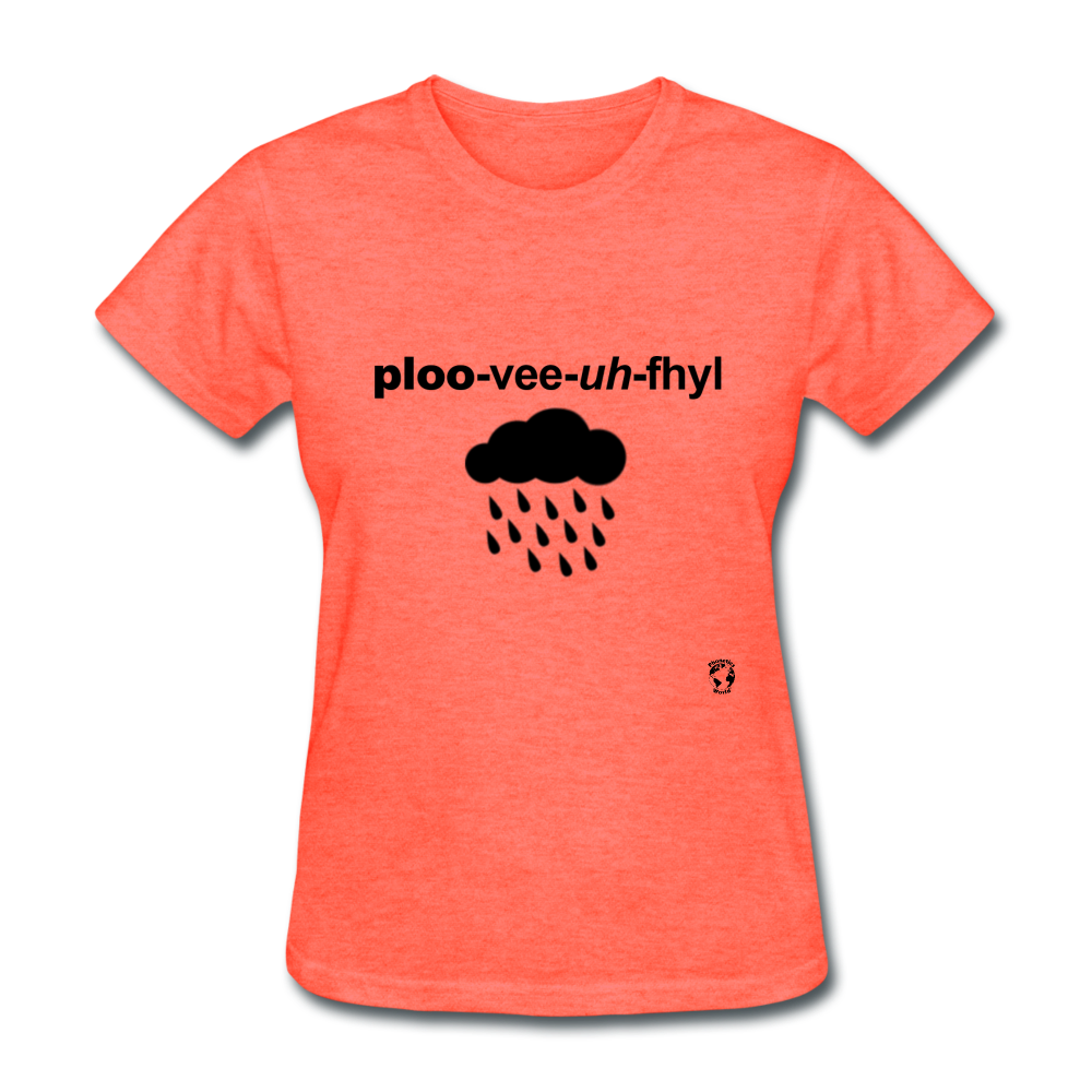 Pluviophile T-Shirt - heather coral