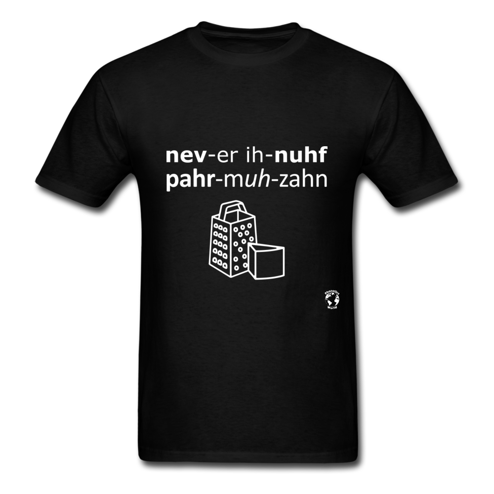 Never Enough Parmesan T-Shirt - black