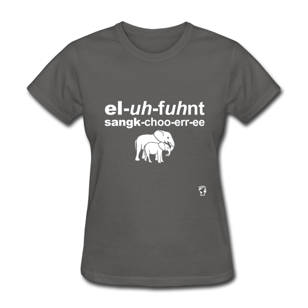 Elephant Sanctuary T-Shirt - charcoal